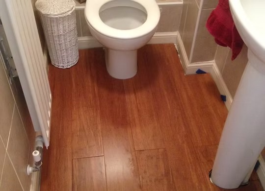 Newly installed floor by One Stop Build & Landscaping